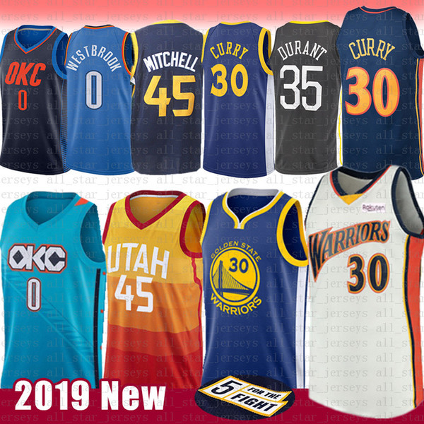 NCAA Donovan 45 Mitchell Rudy 27 Gobert Jersey Stephen 30 Curry Russell 0 Westbrook Kevin 35 Durant UCLA University Basketball Jerseys