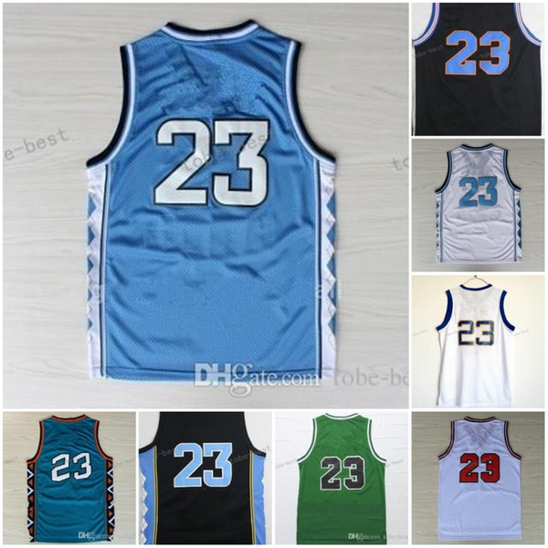 New College NCAA #23 New Basketball Jerseys Embroidery Sportswear Jersey S-3XL 44-56 free shipping Cheap