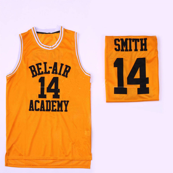 The Fresh Prince of Bel-Air #14 Will Smith Academy Movie Version #25 Carlton Banks Black Green Yellow Basketball jersey embroidered Stitched