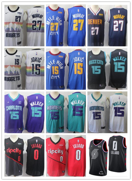 2019 Denver Men/WOMEN/youth Nikola Nuggets 15 Jokic 15 Walker 0 Damian 1 Nelson 27 Murray basketball jersey Jamal free ship size s-xxl