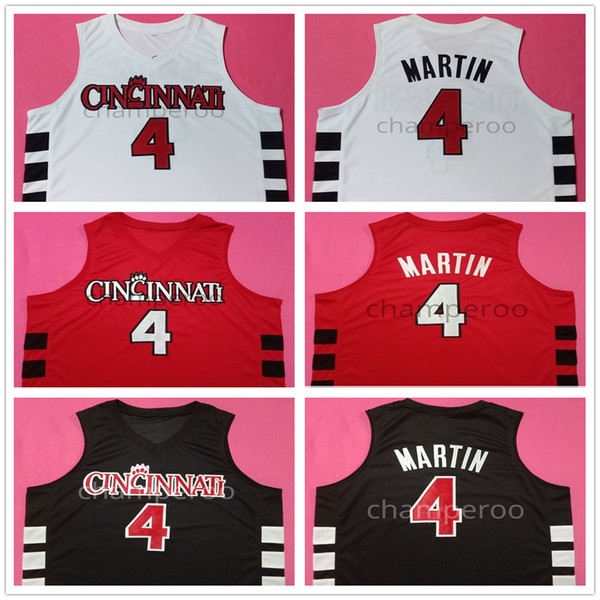 Kenyon Martin #4 Cincinnati Bearcats College Retro Basketball Jerseys Mens Stitched Custom Any Number Name