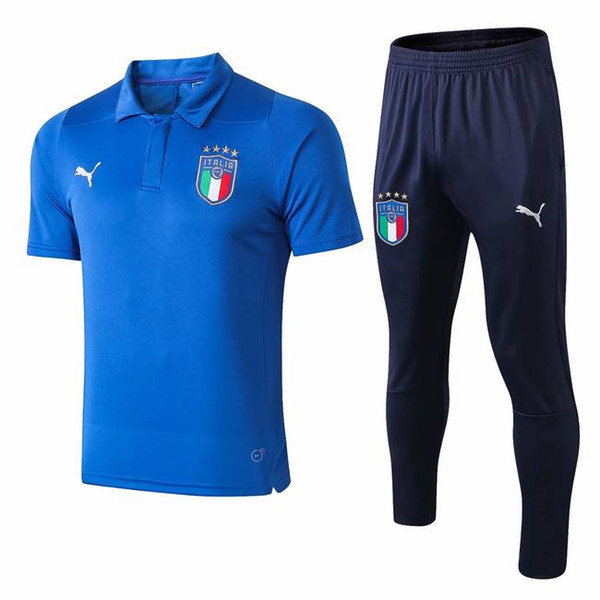 ttt 2018 19 Italy polo shirt long pants soccer RONALDO Tracksuit paris saint chandal futbol jogging kits soccer set