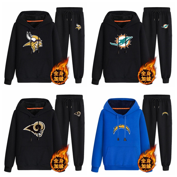 Minnesota Vikings Miami Dolphins Los Angeles Rams Los Angeles Chargers black 70%cotton 30%polyester Cashmere coordinates