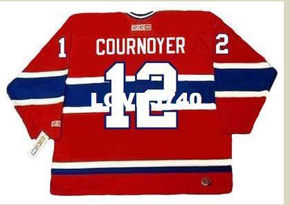 Mens #12 YVAN COURNOYER Montreal Canadiens 1978 CCM RETRO Home Hockey Jersey or custom any name or number retro Jersey