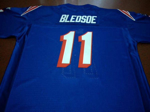 Men #11 Drew Bledsoe Team Issued 1990 White College Jersey size s-XXXL or custom any name or number jersey