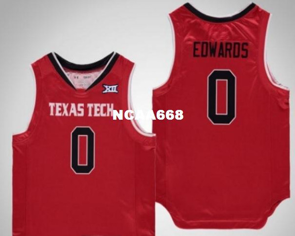 Men Texas Tech Red Raiders Kyler Edwards #0 college Jersey SIZE S-4XL Personalized or custom any name or number jersey