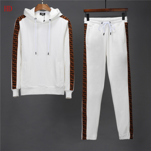 GG 2019 Fall new mens luxury designer letter printing sweatsuit tracksuits ~ tops mens training jogging sweat track suits ncdd efrtea