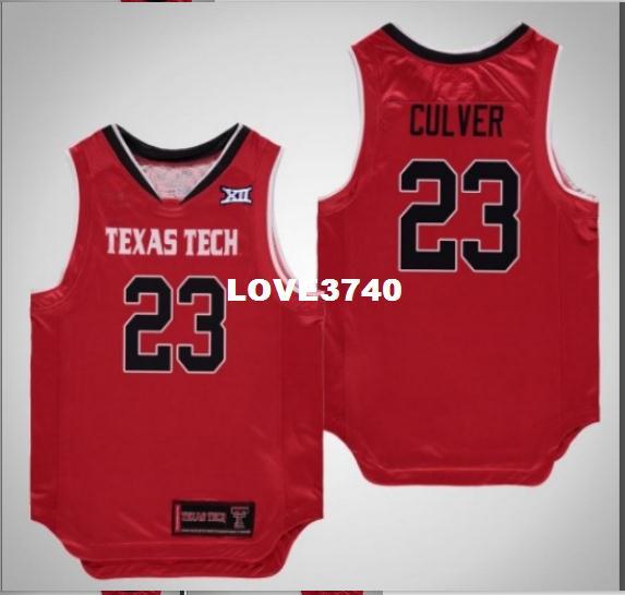 Men Texas Tech Red Raiders Jarrett Culver #23 college Jersey SIZE S-4XL Personalized or custom any name or number jersey