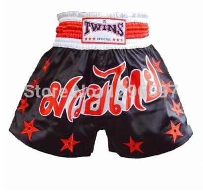 Free Shipping Silver flame muay thai shorts boxing pants shorts free combat pants sanda service boxing Muay thai pants