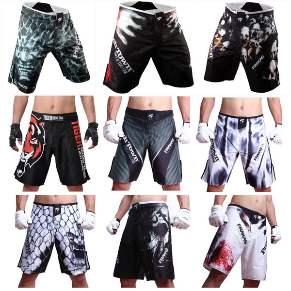 2015 Mens MMA Shorts MMA fight trunks for men arts seen Pretorian boxing Sanda Muay Thai Shorts mma bad boy short trunks