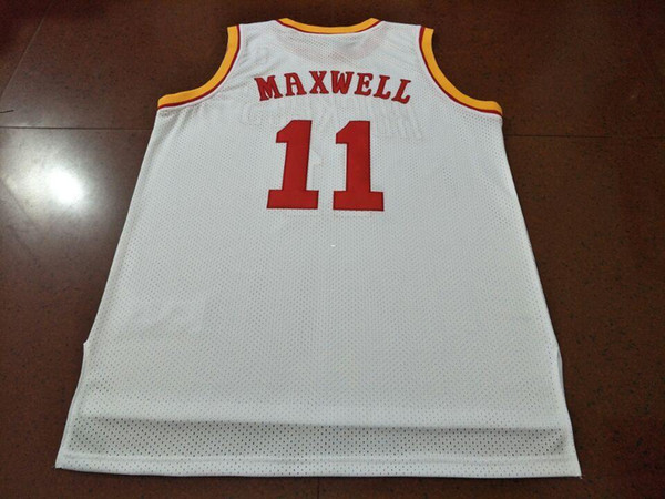 Vintage #11 Vernon Maxwell Bsaketball red Jersey Size S-4XLor custom any name or number jersey