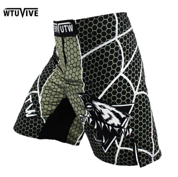 MMA Boxing Fight Shorts Muay Thai Gym Training Pants UFC Free Combat Sanda Suit