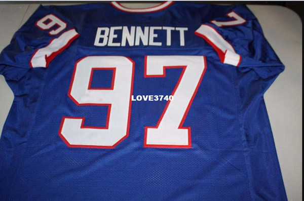 Men Cornelius Bennett #97 Sewn Stitched RETRO JERSEY Full embroidery Jersey Size S-4XL or custom any name or number jersey