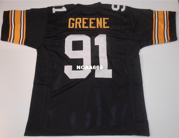 Men Kevin Greene #91 Sewn Stitched RETRO JERSEY Full embroidery Jersey Size S-4XL or custom any name or number jersey