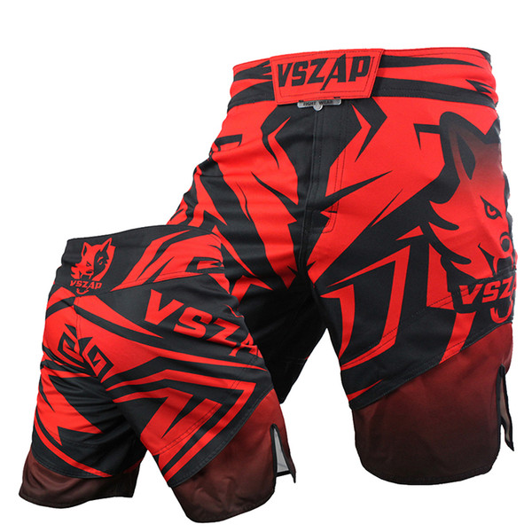 Vszap Sports Shorts Training Without Rules Boxer Shorts Muay Thai Clothing Short Mma Sanda Breathable Cotton Loose Boxing Men