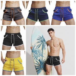 5styles Men Swimming Board Shorts Swim Shorts Trunks Swimwear solid Summer Beach Pants Briefs Sport Running Suits lace pocket brief FFA1477