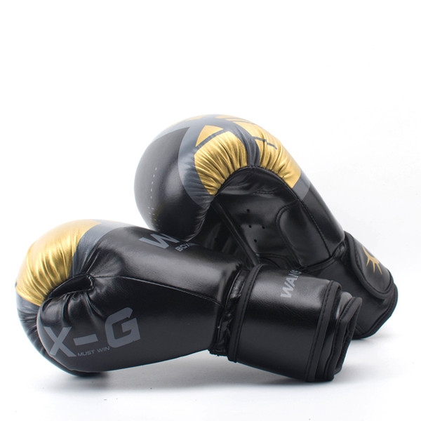 High Quality Adults Women/men Boxing Gloves Leather Mma Muay Thai Boxe De Luva Mitts Sanda Equipments8 10 12 6oz Boks C19040401