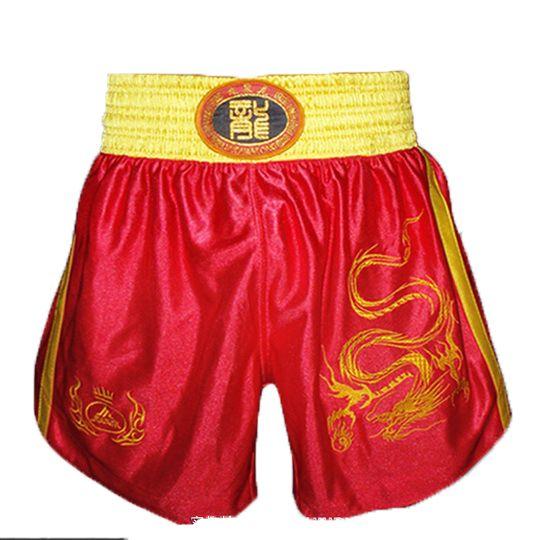 Embroidery MMA Fight MMA Short Shorts Muay TThai Kick Boxing Gel Cage Pants Sanda Boxing Sport Pants M-XXXL