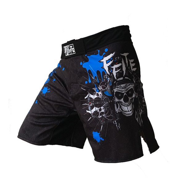 Ffite Mens Boxing Pants Printing Mma Shorts Men Fight Cheap Short Black Kickboxing Muaythai Pants Thai Boxing Shorts Mma Trunks