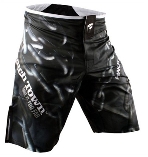 New Mma Boxing Shorts Men's Pants Mma Muay Thai Fighting Shorts Boxing Sport Shorts Pantalones Boxeo High Quality Black White