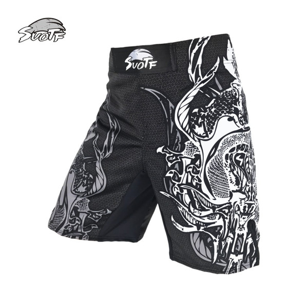 Suotf Mma Boxing Sports Men Patterns Personality Breath Large Fitness Thai Boxing Shorts Muay Thai Boxing Short Mma