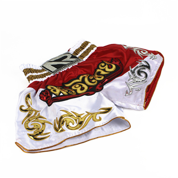 professional kicking shorts Latest muay thai shorts/thai boxing equipment handwrap /embroidery thai shorts mma shorts