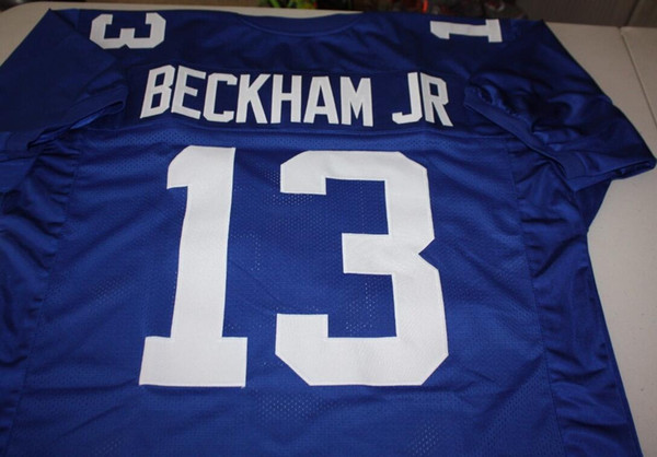 Men Odell Beckham Jr Wr #13 Sewn Stitched Home RETRO JERSEY Full embroidery Jersey Size S-4XL or custom any name or number jersey