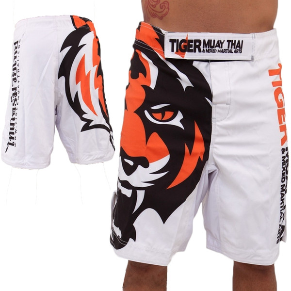 2017 Mens White Tiger Muay Thai Mma Shorts Combat Sports Boxing Pants Muay Thai Boxing Shorts Kick Shorts Boxing Pants