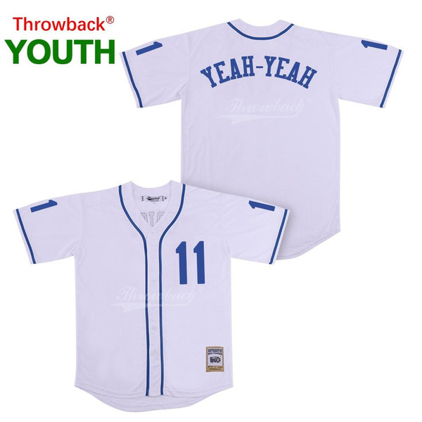 Throwback Jersey Youth The Sandlot Movie Baseball Jerseys 11 Yeah-Yeah Jersey Colour White Shirt Stiched 2019021824