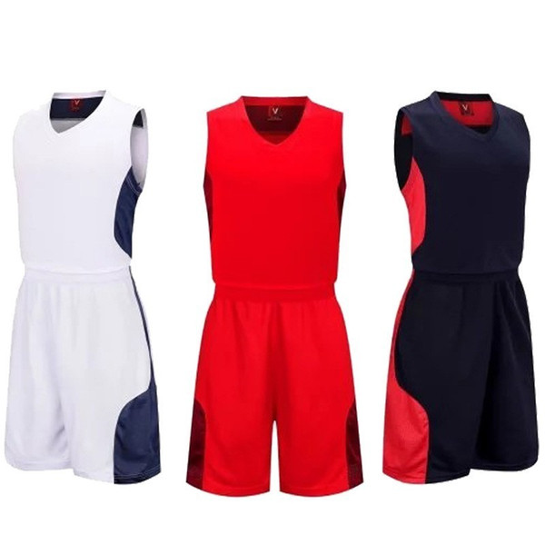 High Quality Blank Basketball Jerseys For Women Men Couples College Wears Jersey Sweatshirt Breathable Sports Shirt Suit XS-5XL 30