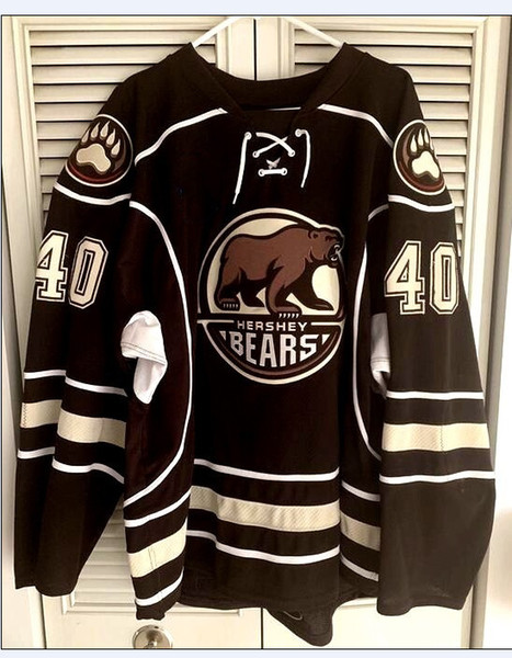 Hershey Bears #40 Caleb Herbert Hockey Jersey Mens Embroidery Stitched Customize any number and name Jerseys