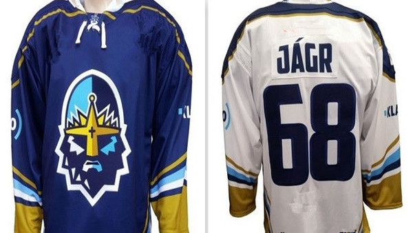 High quality embroidery Klando Knights 68 Jagr's hockey Jersey Embroidery Stitched Customize any number and name Jerseys