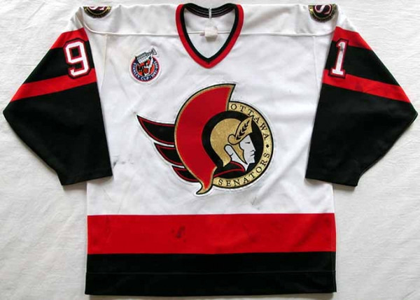 Ottawa Senators # 91 DAIGLE Hockey Jersey Embroidery Stitched Customize any number and name Jerseys