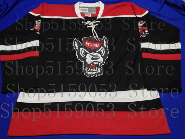 High quality embroidery Mens NC State Wolfpack University Hockey Jersey Embroidery Stitched Customize any number and name Jerseys