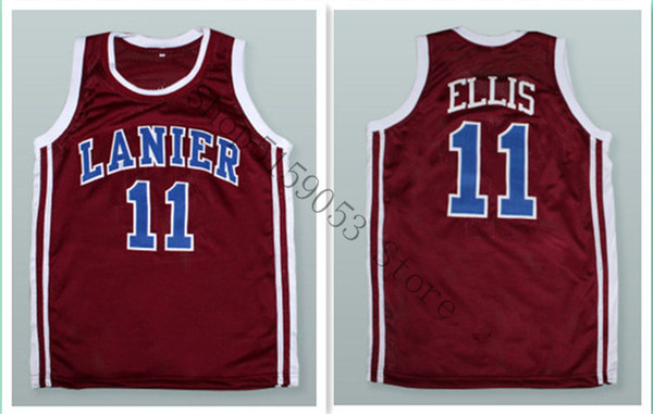 High quality embroidery Monta Ellis 11 Lanier High School Bulldogs Basketball Jersey Embroidery Stitched Customize any number and name Jer