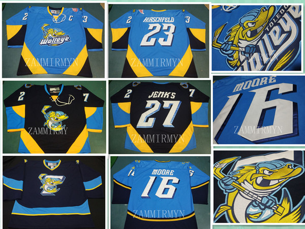 Walleye HIRSCHFELD 23 hockey jersey can customize players jerseys of any size