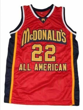 Carmelo Anthony #22 McDonald's All American Basketball Jersey Embroidery Stitched Customize any number and name Jerseys