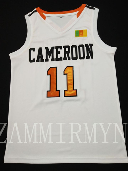 Computer embroidery customized Team Cameroon Retro Basketball Jersey can customize players jerseys of any size