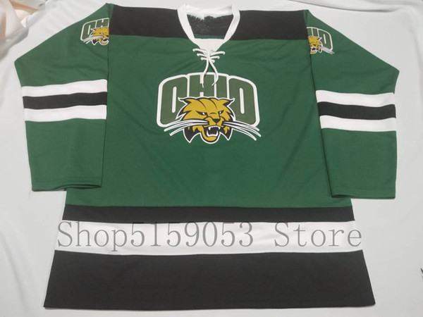 ohio hockey jearsey Embroidery Stitched Customize any number and name Jerseys