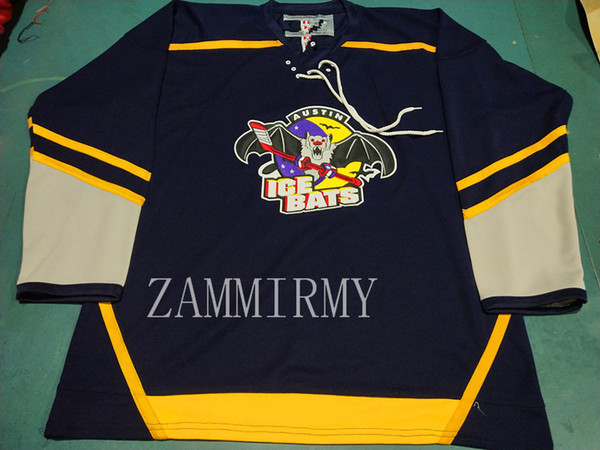 Austin Ice Hockey Jersey Embroidery Stitched Customize any number and name Jerseys