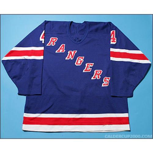 Customize Binghamton Rangers 18 Eric Boulton 5 Todd Hall 4 Maxim Galanov hockey Jersey Deep blue Embroidery Stitched Customize any numbe