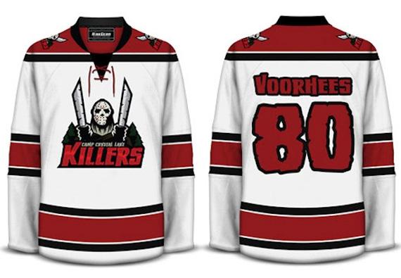 Camp Crystal Lake Killers Hockey Jersey Embroidery Stitched Customize any number and name Jerseys