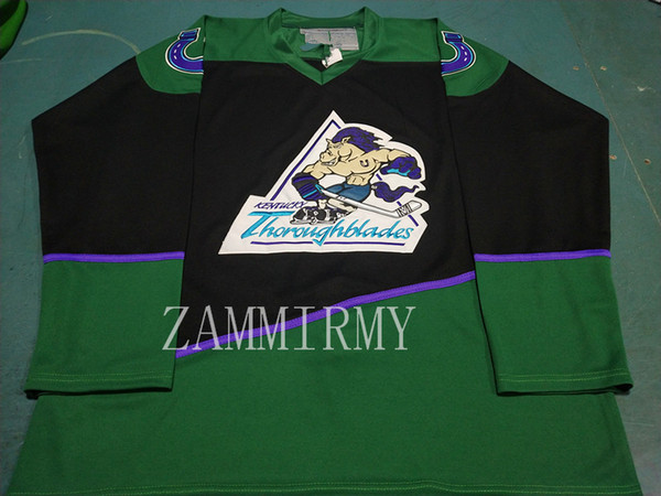 High quality embroidery Kentucky Thoroughblades Hockey Jersey Embroidery Stitched Customize any number and name Jerseys