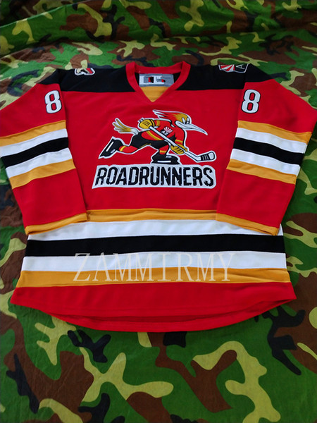 Custom Tucson Roadrunners hockey jersey Embroidery Stitched Customize any number and name Jerseys