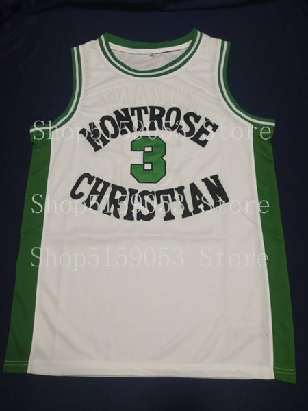 # 3 Kevin Durant Montrose Christian High School Retro Baloncesto clásico Jersey Hombre cosido personalizado Número y nombre Jerseys Embroid