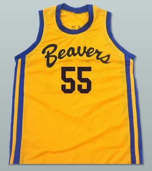 High quality embroidery Mark Holton Chubby 55 Beacon Beavers Basketball Jersey