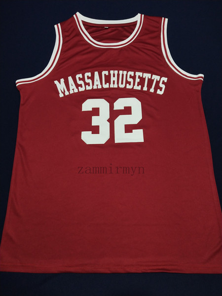 32 Erving Dr School Massachusetts mens Basketball Jersey