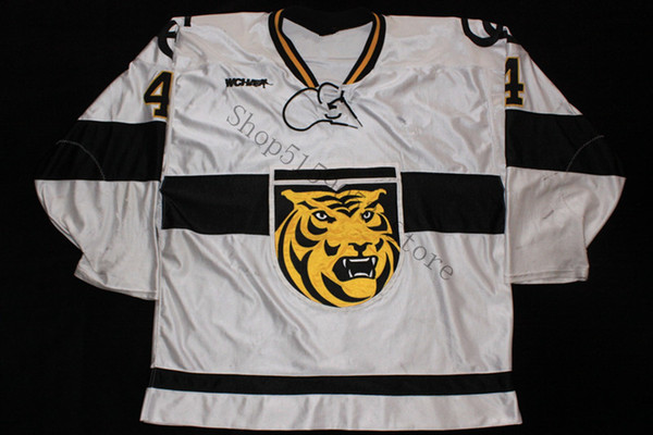 Colorado College #4 - Jake Gannon 2007-08 Hockey Jersey Embroidery Stitched Customize any number and name Jerseys