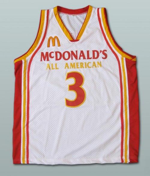 #1 TYREKE EVANS #3 BRANDON JENNINGS McDONALD'S All American BASKETBALL Jersey Embroidery Stitched Customize any number and name Jerseys