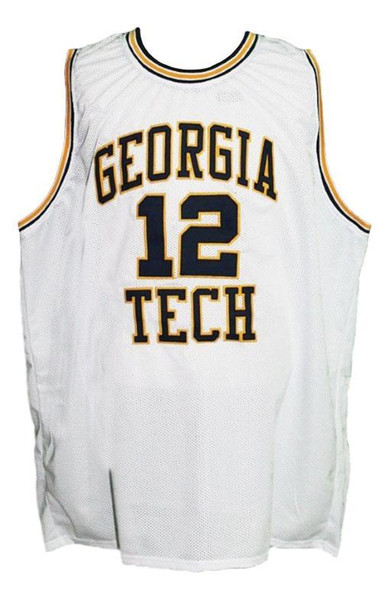 Kenny Anderson #12 Custom College Basketball Jersey Embroidery Stitched Customize any number and name Jerseys